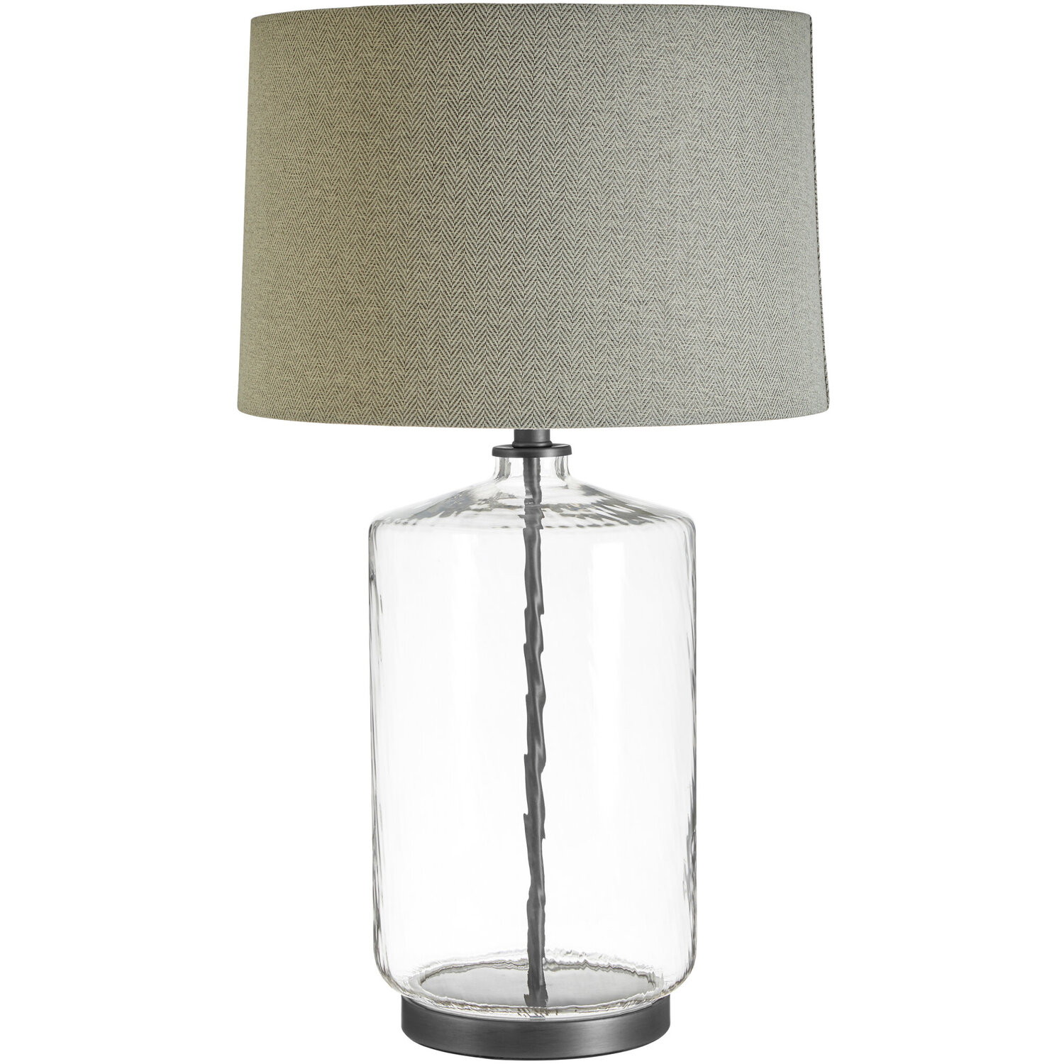 Unita Table Lamp With Grey And Black Shade - Grey