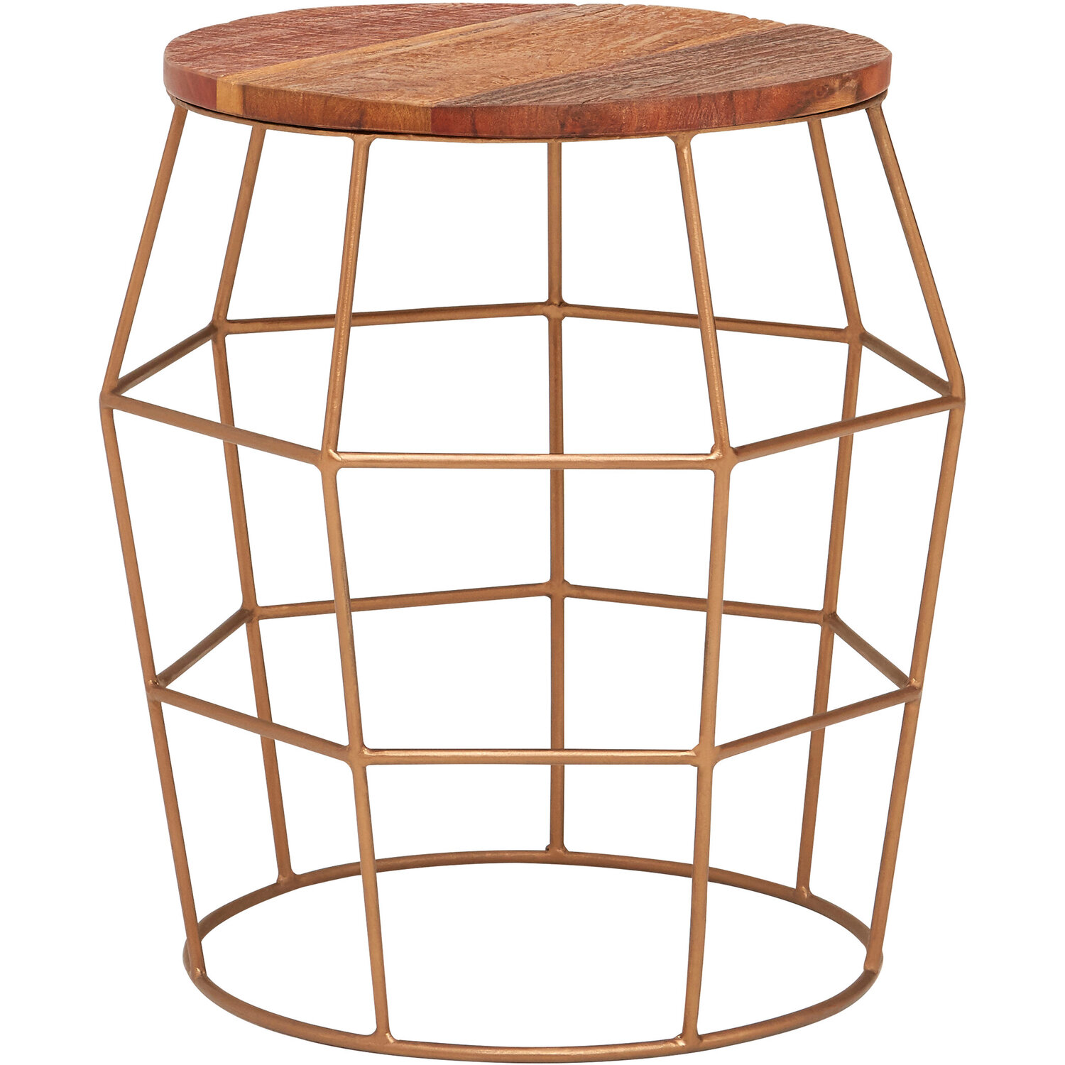 Nandri Rounded Side Table - Brown