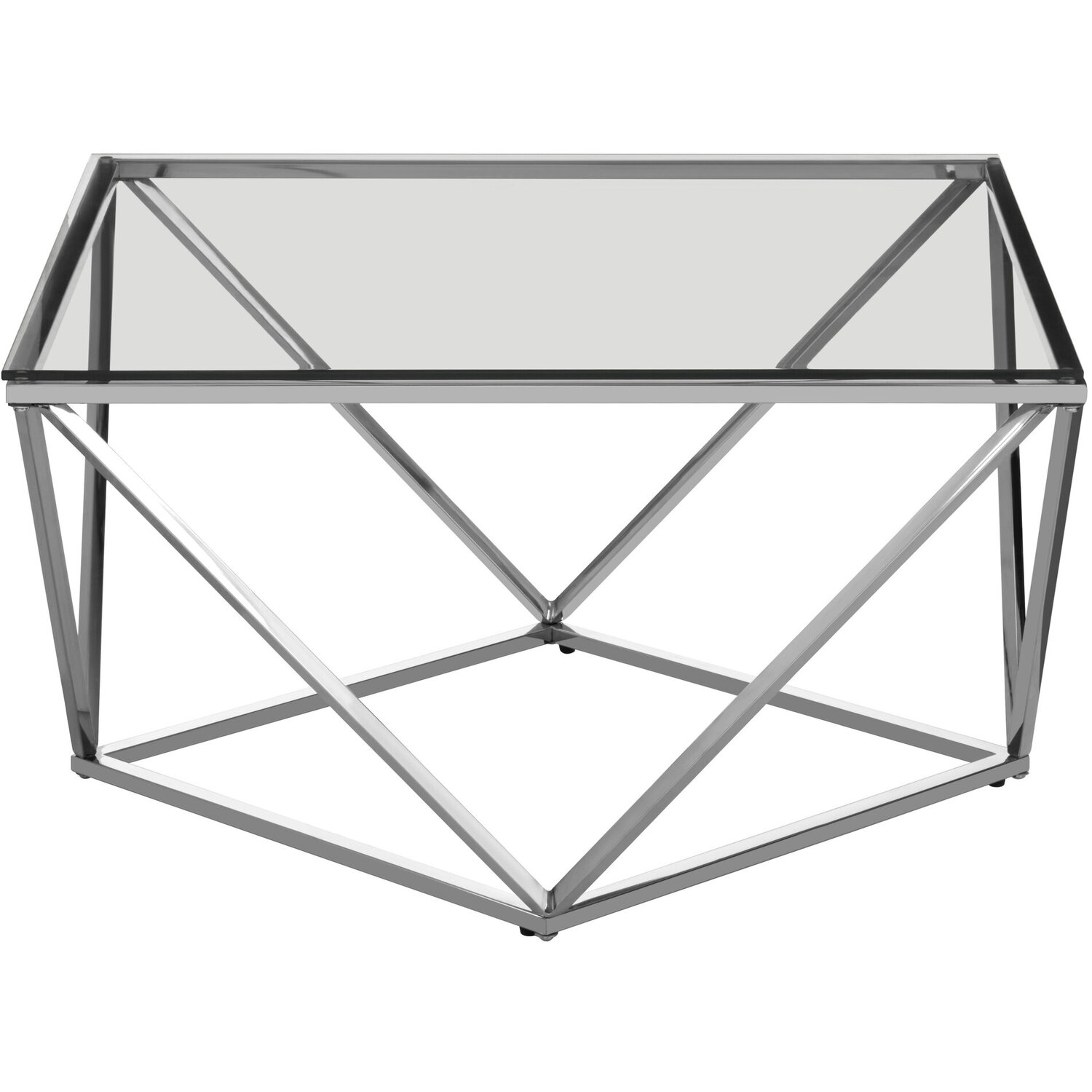 Allure Large Twist Coffee Table - Silver