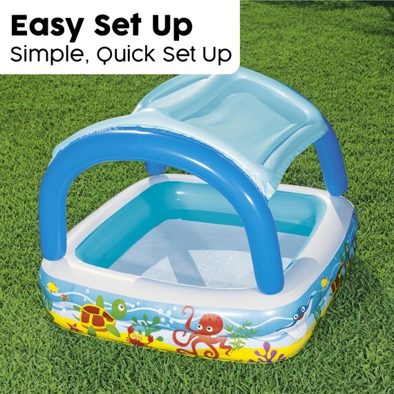 Bestway Inflatable Baby Paddling Pool with Canopy