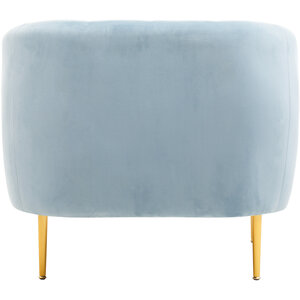 Yasmeen Blue Velvet Armchair