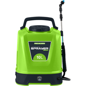 Battery Powered Knapsack Sprayer 10L, 80 PSI Backpack Sprayer with 12V Battery, 2 Nozzles, 38.1