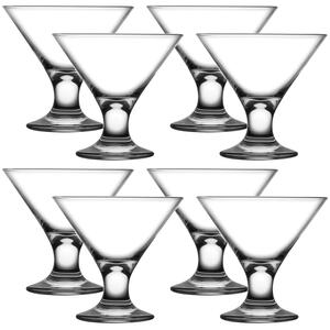 Ice Ville Footed Glass Ice Cream Dessert Bowls - Clear - Set of 4