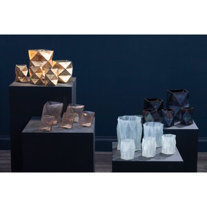 Rambia Large Oil Slick Glass Candle Holder