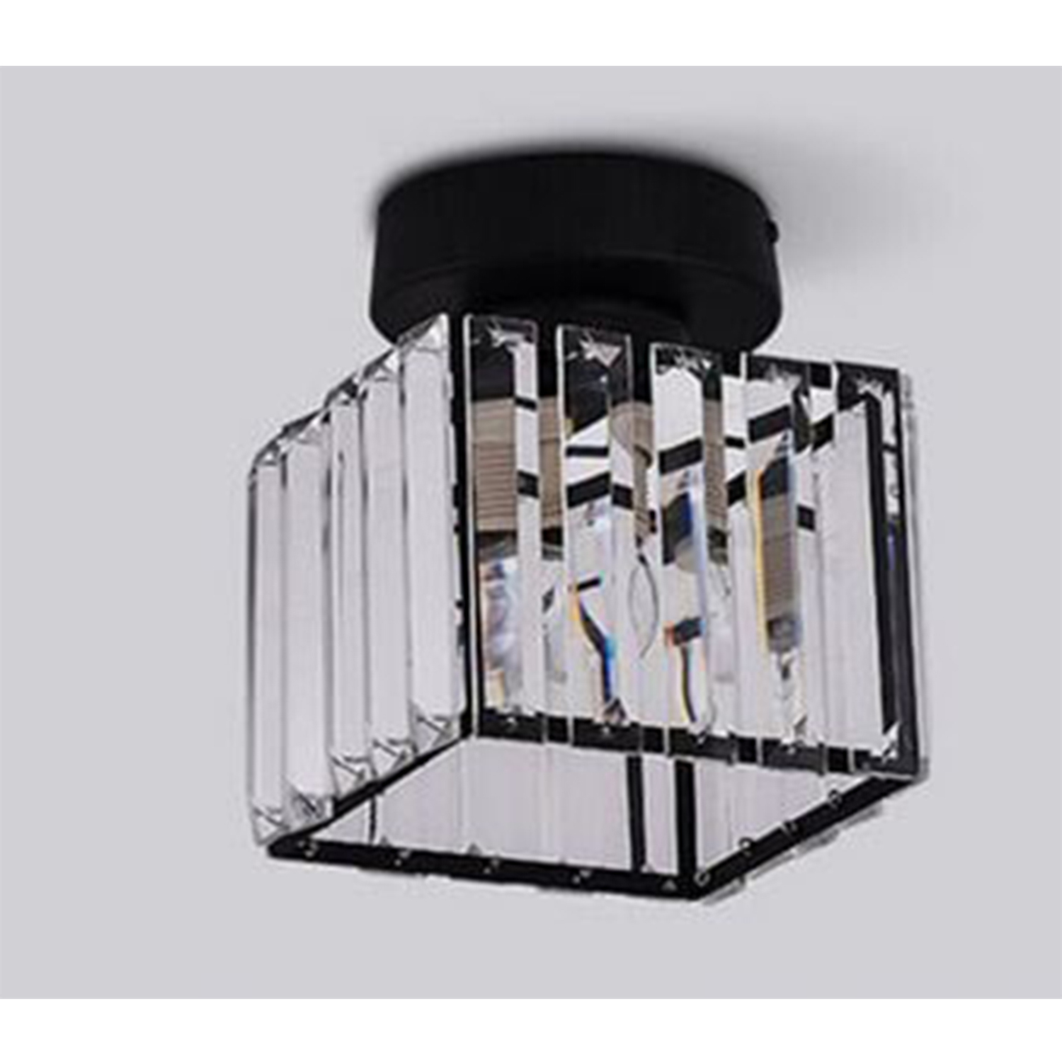 The Bath Plus Tb+ Ceiling Light Crystal Square Black - Black
