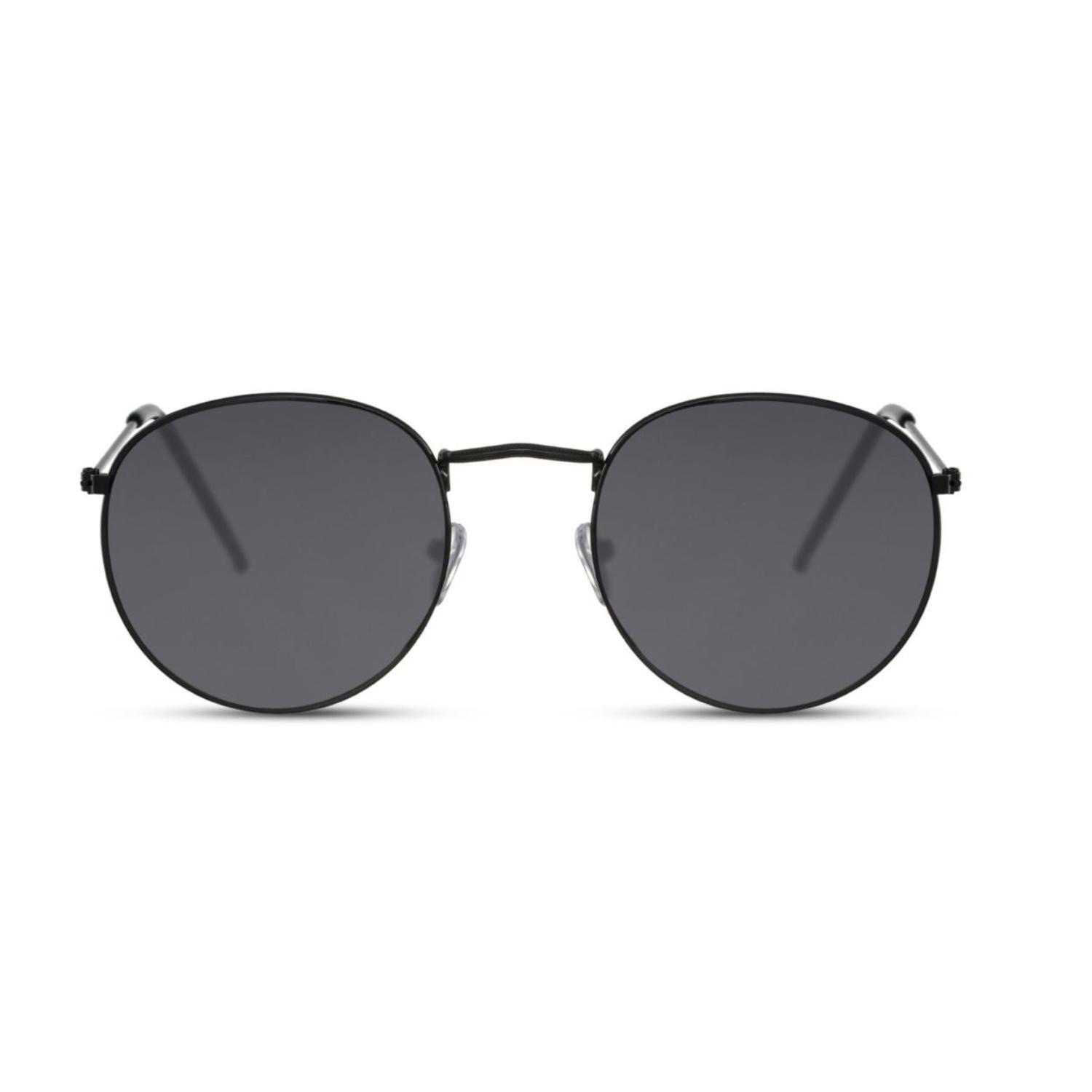 Sculpted Round Unisex Sunglasses - Matte Black