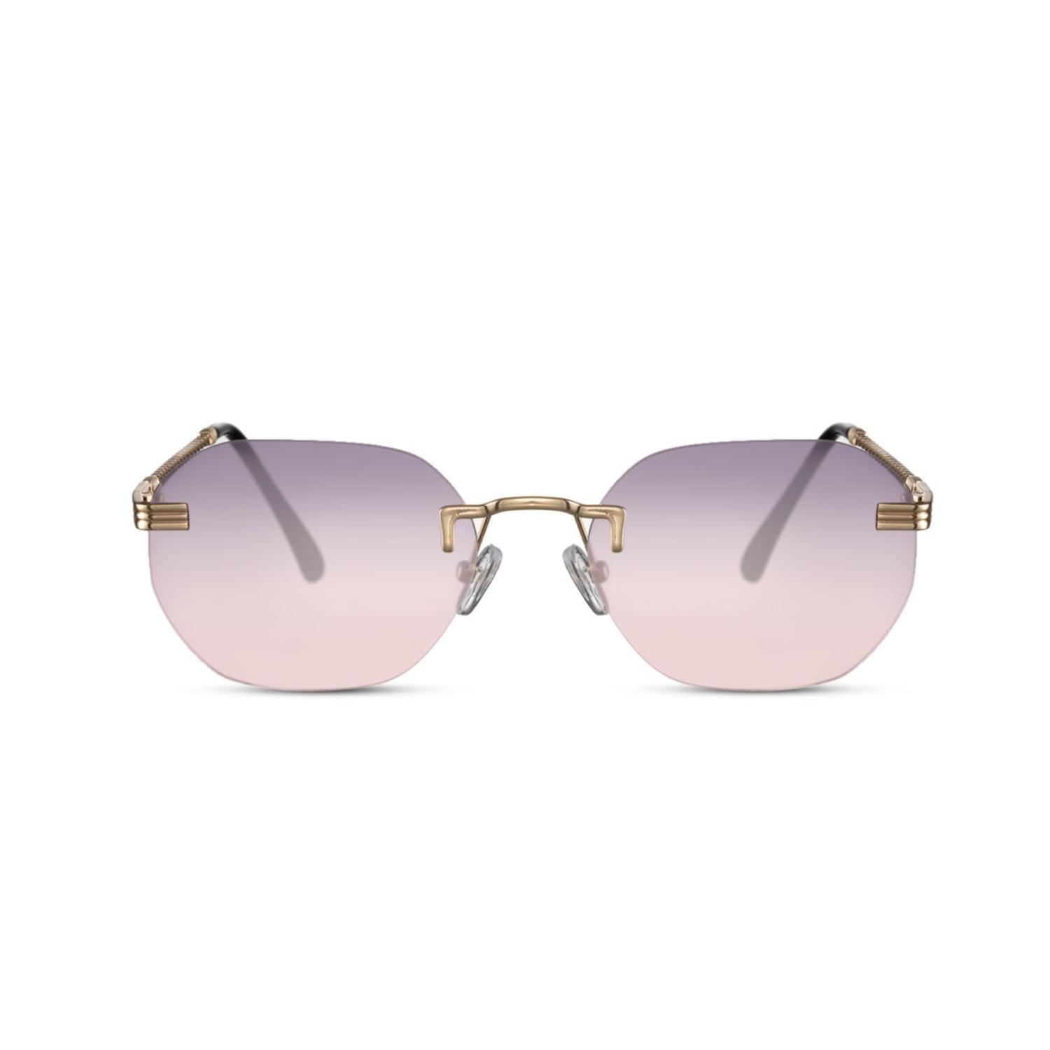Sunglass Station Courtyard Round Unisex Sunglasses - Gold