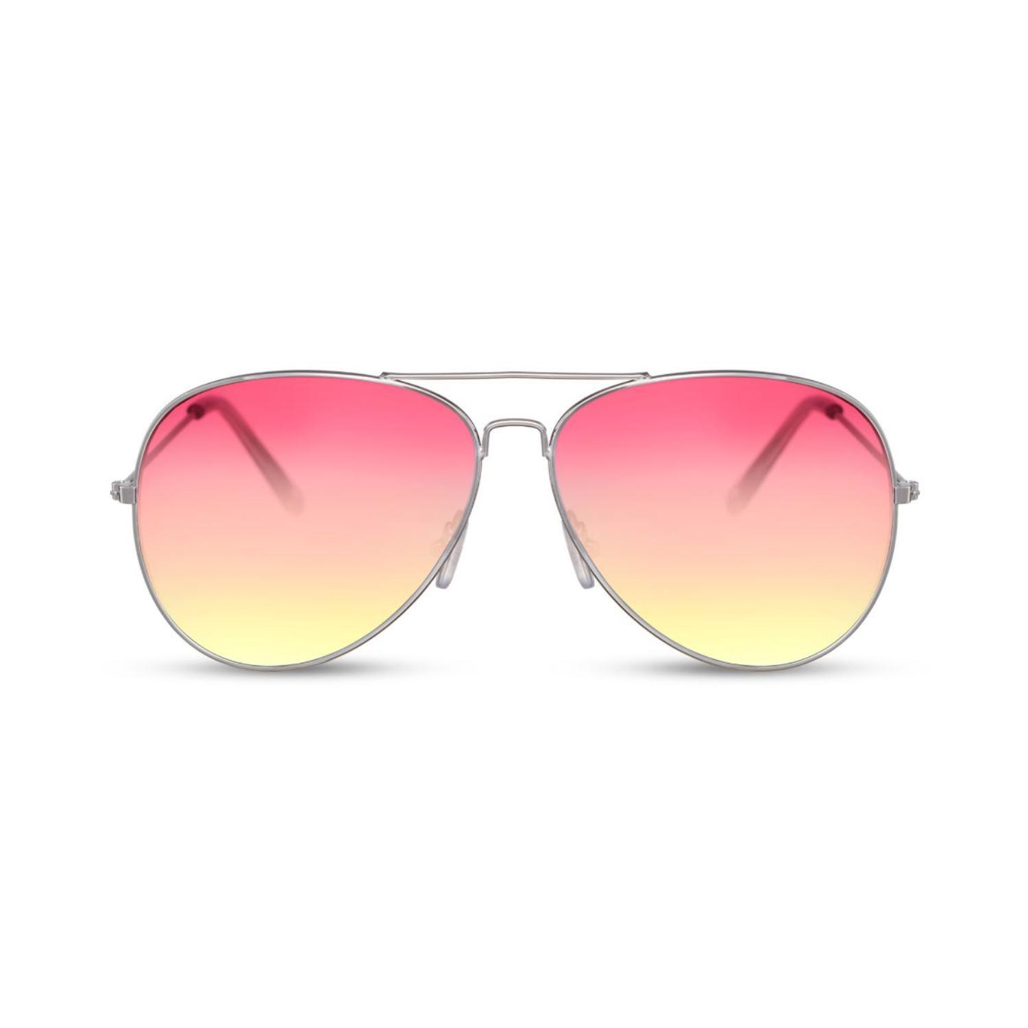 Classic Aviator Unisex Sunglasses - Silver