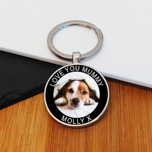 Personalised Love You Mummy Photo Upload Key Ring