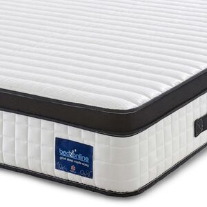 Bedzonline Black Wave Memory Foam Zone Pocket Spring Mattress Black