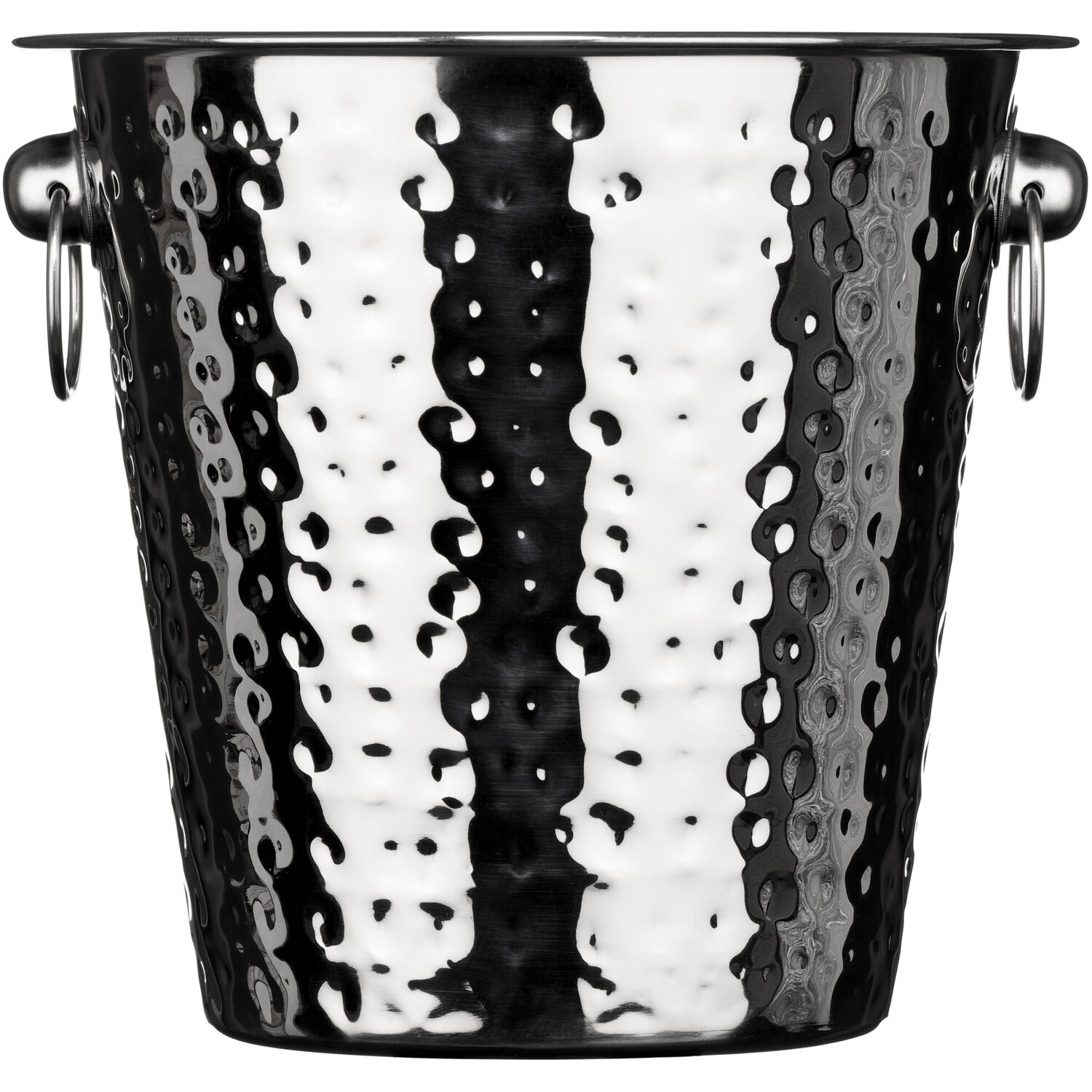 Mixology Hammered Effect Champagne Bucket - Silver