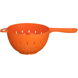 Elon Small Orange Colander with Handle