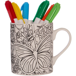 Butterflies Colour In Mug