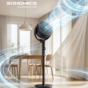 8-Speed Quiet Oscillating Standing Fan