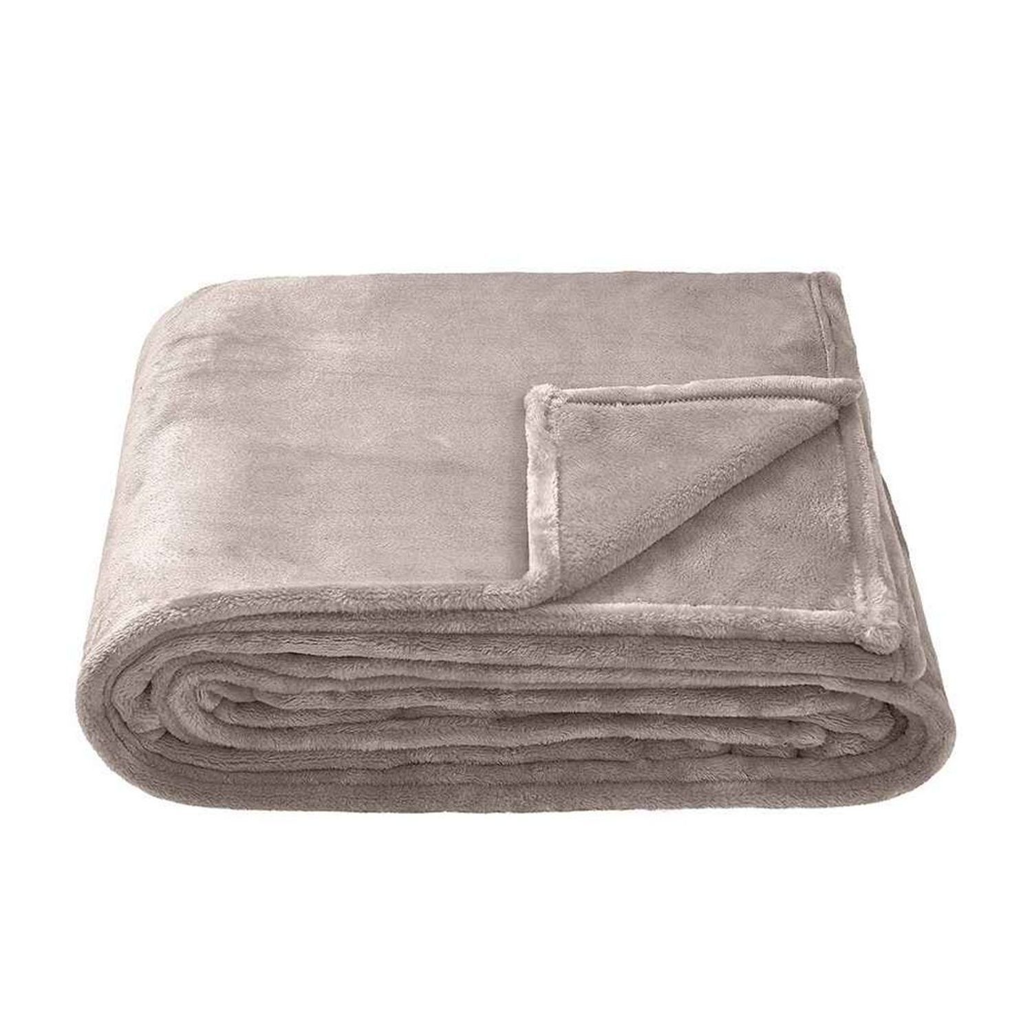 Brand Lab Fleece Plain Blanket - Silver Grey