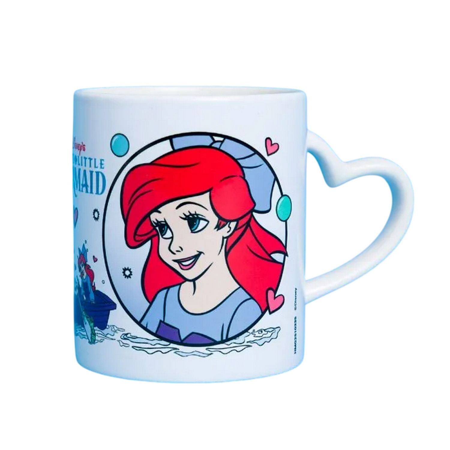 The Little Mermaid Heart Mug - White