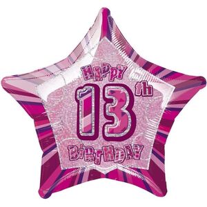 Unique Party Glitz 13th Birthday Foil Balloon