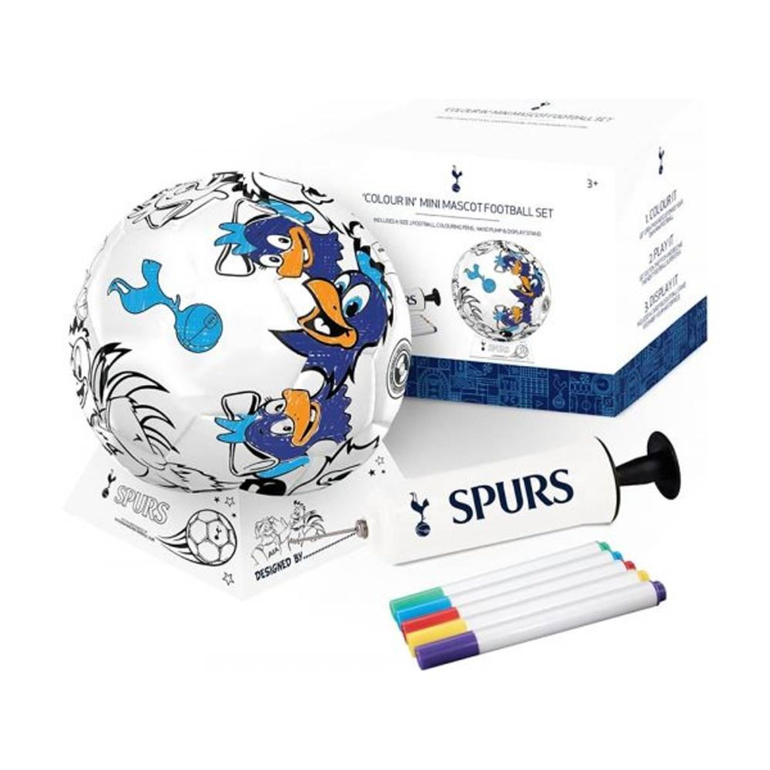 Tottenham Hotspur Fc Colour In Mini Football Set - Multicoloured