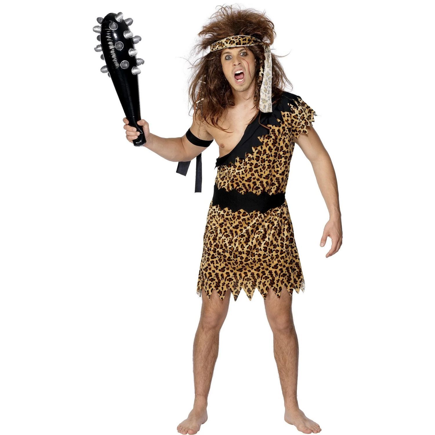 Smiffys Mens Deluxe Caveman Costume - Brown / Xl