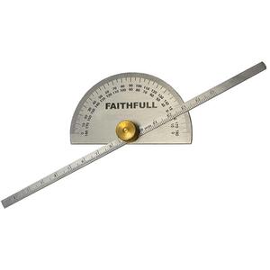 Faithfull Depth Gauge With Protractor 150mm (6In)