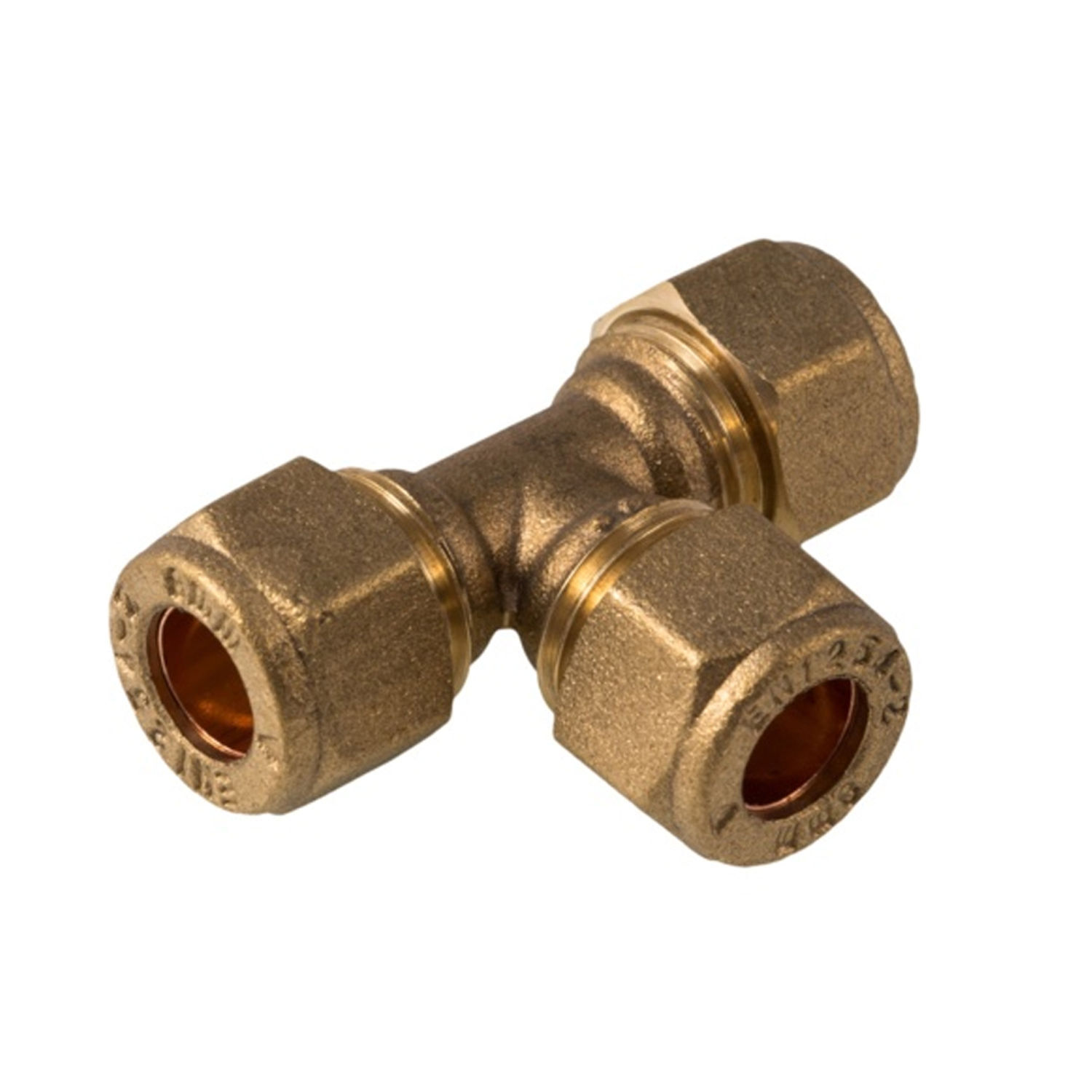 Securplumb Compression Equal Tee (Pack Of 5) - Golden
