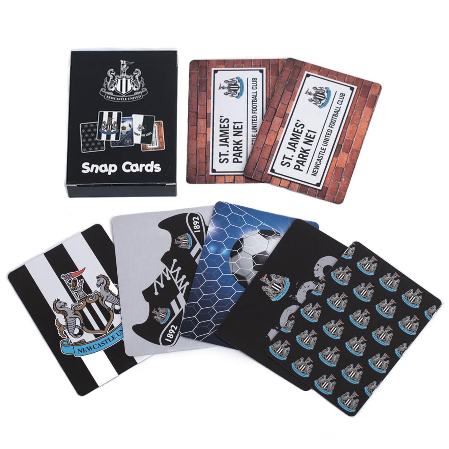 Newcastle United Fc Playing Card Deck - Black/White/Blue