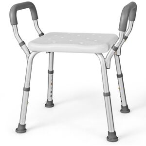 Padded Shower Bath Bench Detachable Arms
