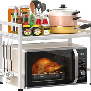 2 Tier Expandable Microwave Rack