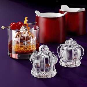 Crown Ice Moulds - Set of 2 Silicone Reusable Large Ice Makers