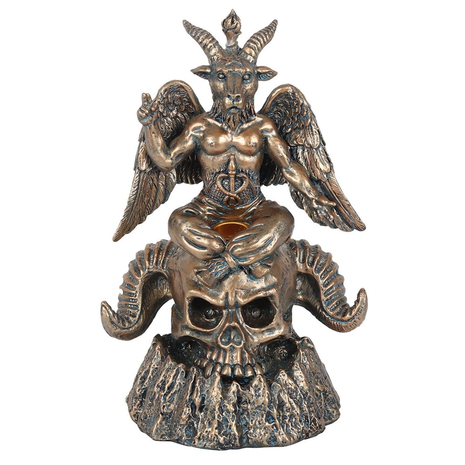 Something Different Baphomet Backflow Incense Burner - Brown