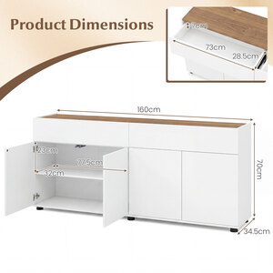 Modern Wooden Coffee Bar Cabinet