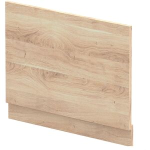 750mm Straight Bath End Panel and Plinth - Bleached Oak