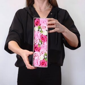 Baby Blessings Pink Soap Flowers Gift Box for Baby Showers