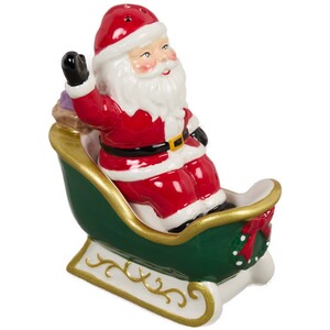 Santa Sleigh Salt and Pepper Shakers Set