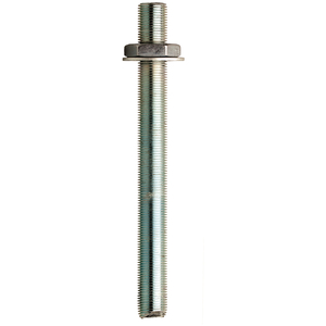J-Fix Studs Plain Ended Grade 5.8 Threaded Stud Bright Zinc Plated - M10 x 105 (Box of 10)