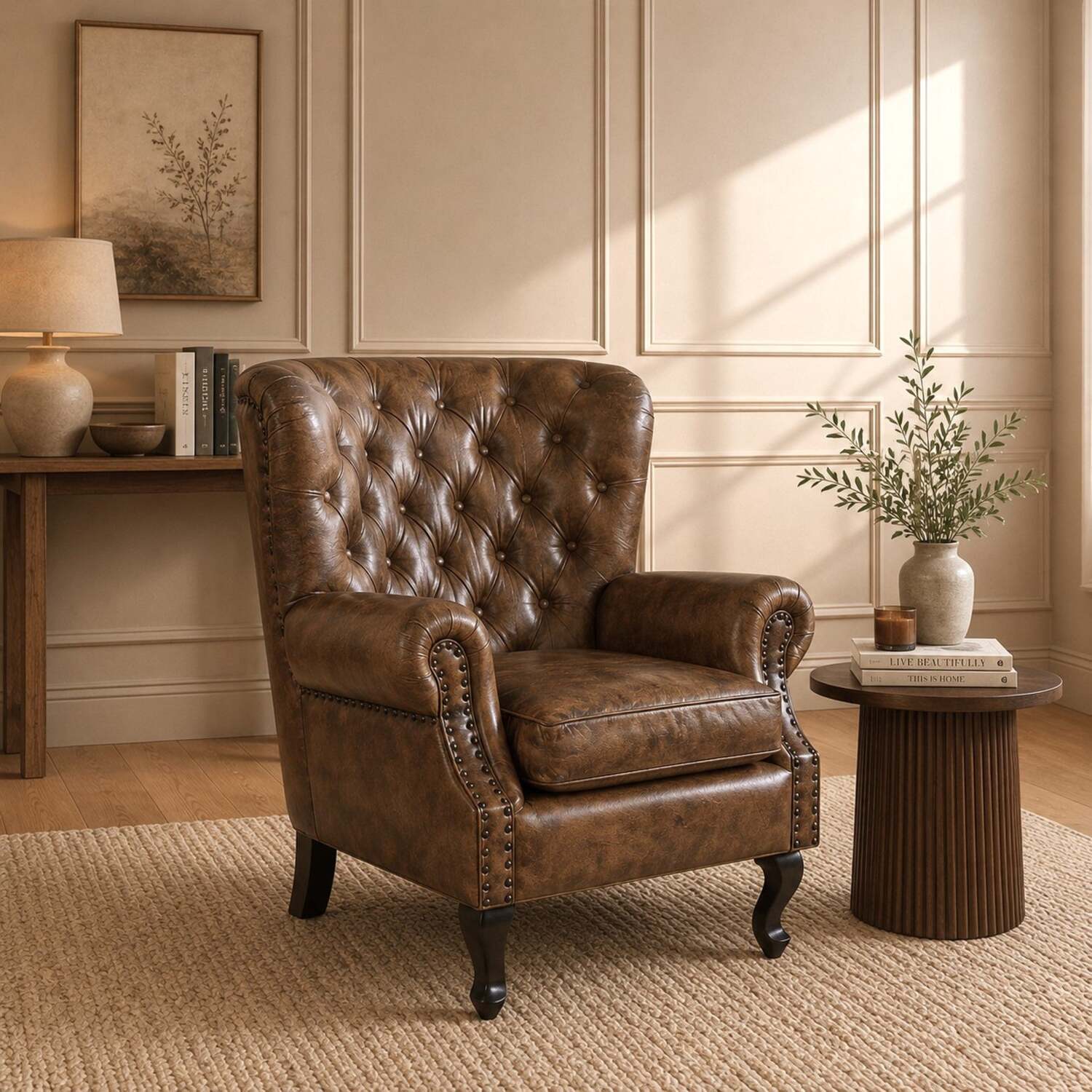 Elm Home And Garden Cavendish Armchair - Old English