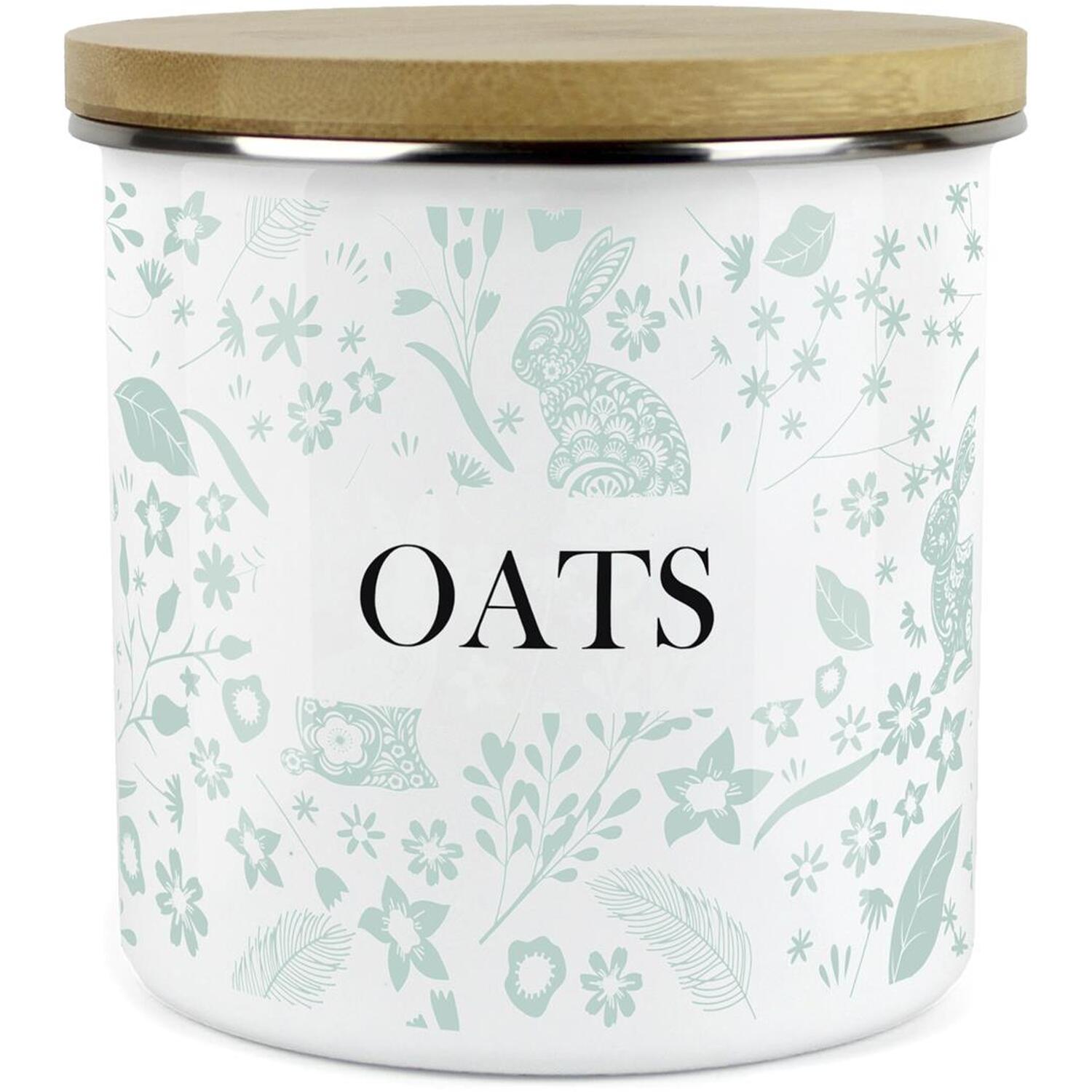 Purely Home Green Wild Rabbits Large Kitchen Storage Canister - Green
