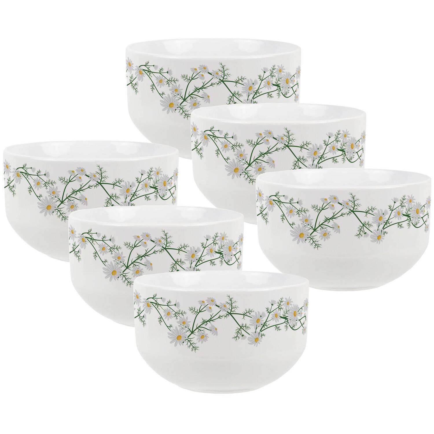Image of Daisy Chains Ceramic Bowl - White&hellip;