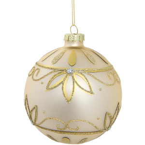 Champagne Embellished Bauble