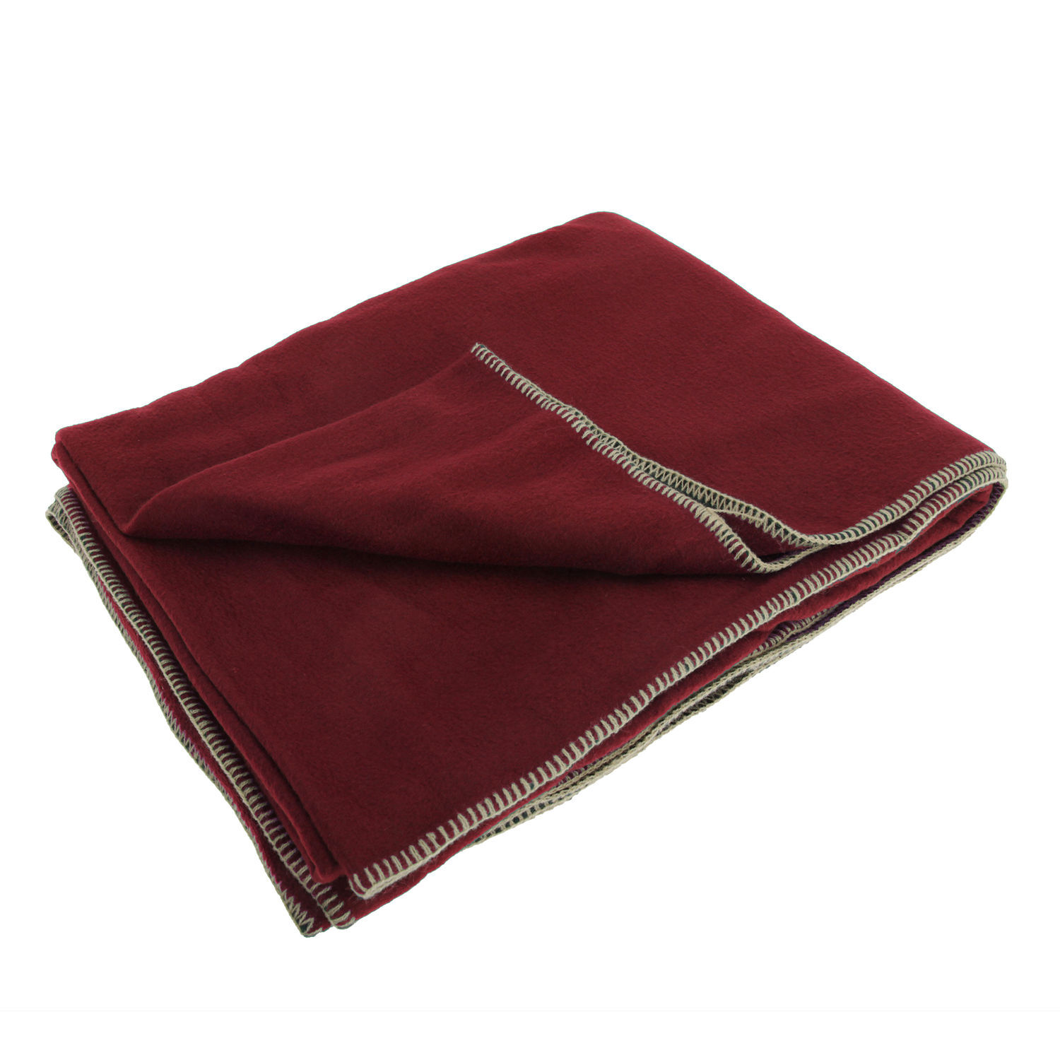 Result Plain Warm Outdoor Fleece Blanket (330gsm) (Pack of 2) - Rococco Red
