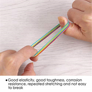 Bag of Assorted Coloured Rubber Bands 100g