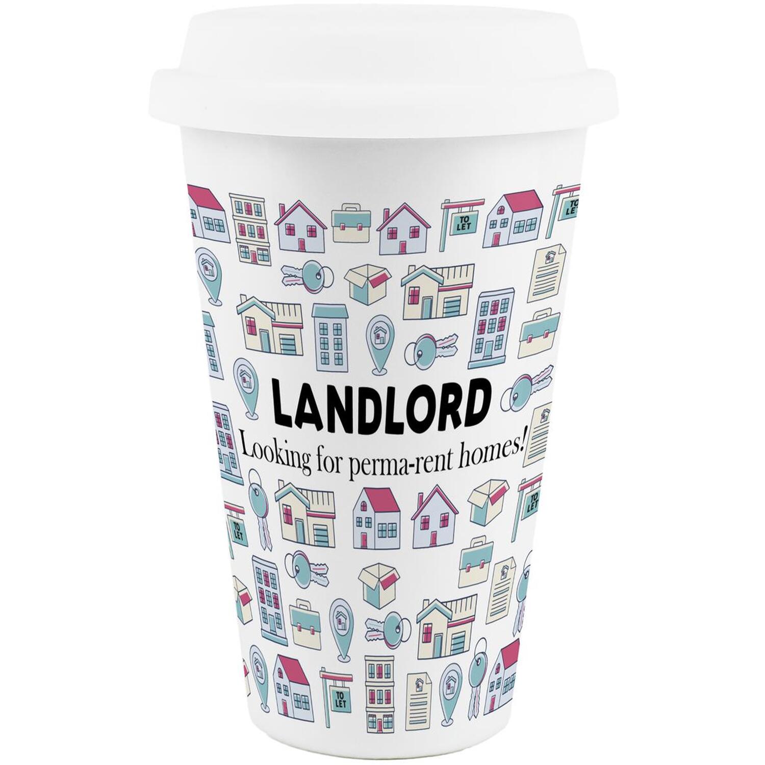 Image of Novelty Landlord Ceramic Travel Mug -&hellip;