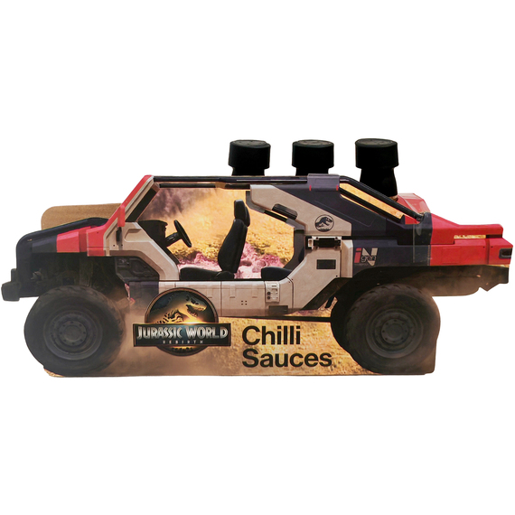 Jurassic World Rebirth 'Monstrous' 3 Pack Chilli Sauce Set