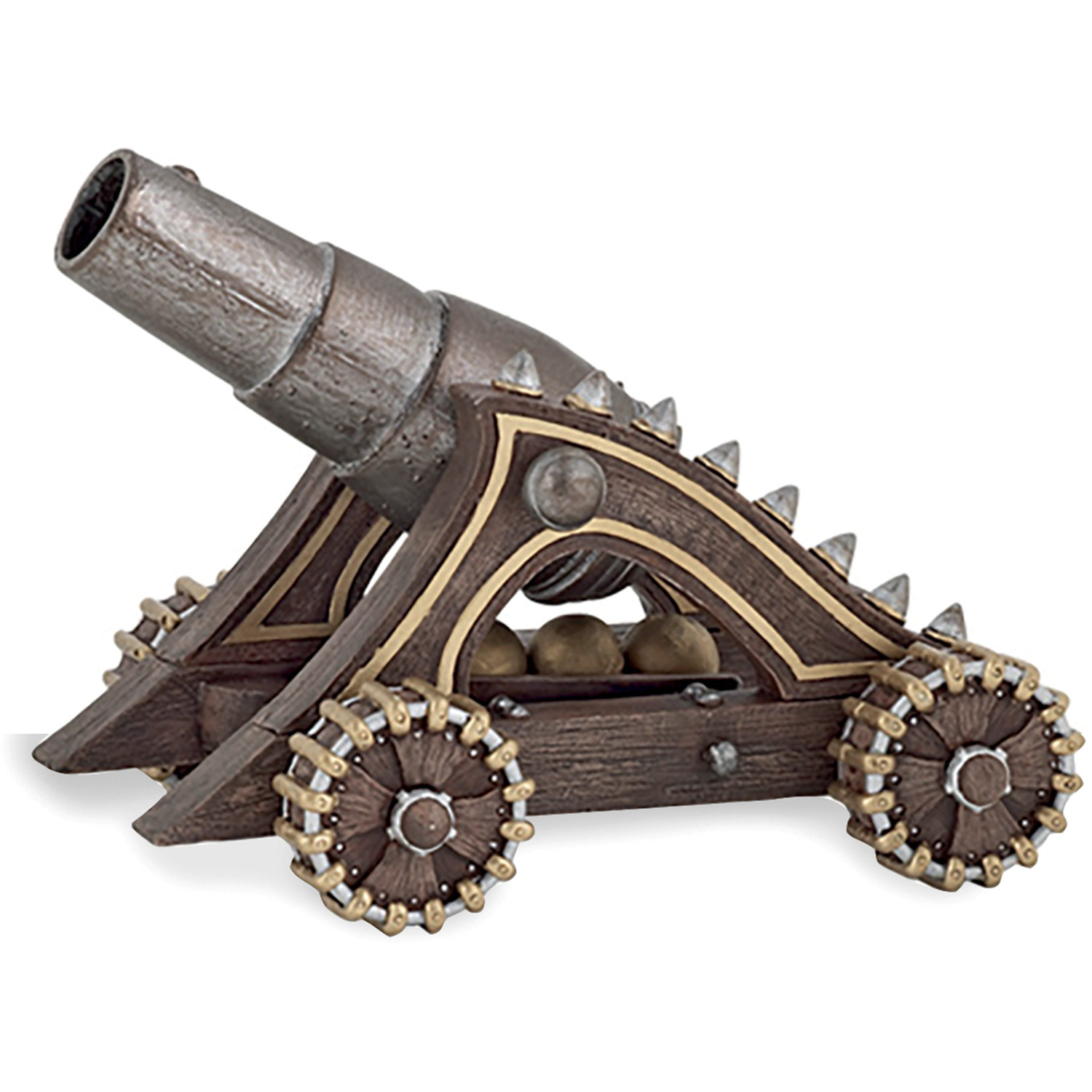 PAPO Fantasy World Medieval Cannon Toy Figure Accessory - 39933 - Brown - Brown