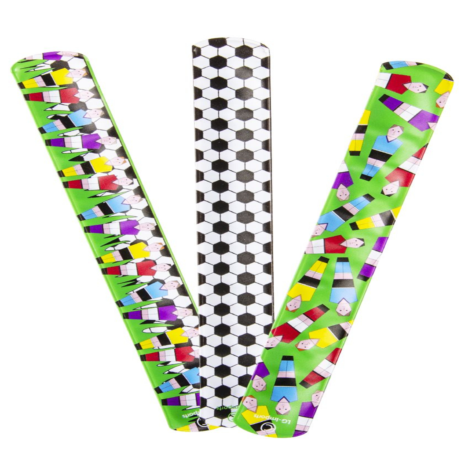 Single Football Snap Bracelet- Wristband Fancy Birthday Party Bag Fillers - Image 2