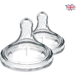 Options Wide Neck Teat Level 1 Newborn 2 Pack