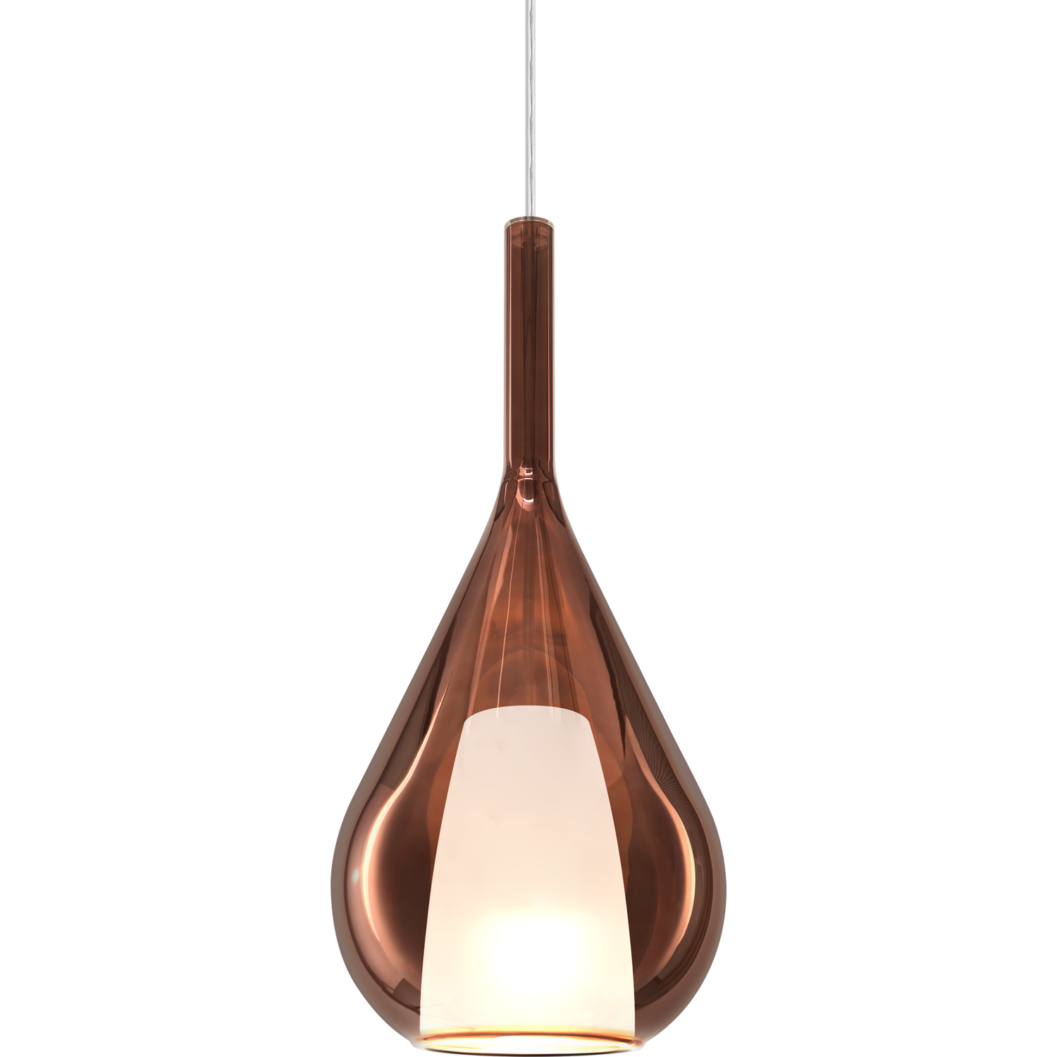 Netlighting Unisex Copper Kalique Ill Teardrop Dome Pendant Ceiling Light 1X E27 18Cm - Image 2