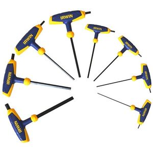 Irwin Metric T-handle Hex Key Set, 8 Piece