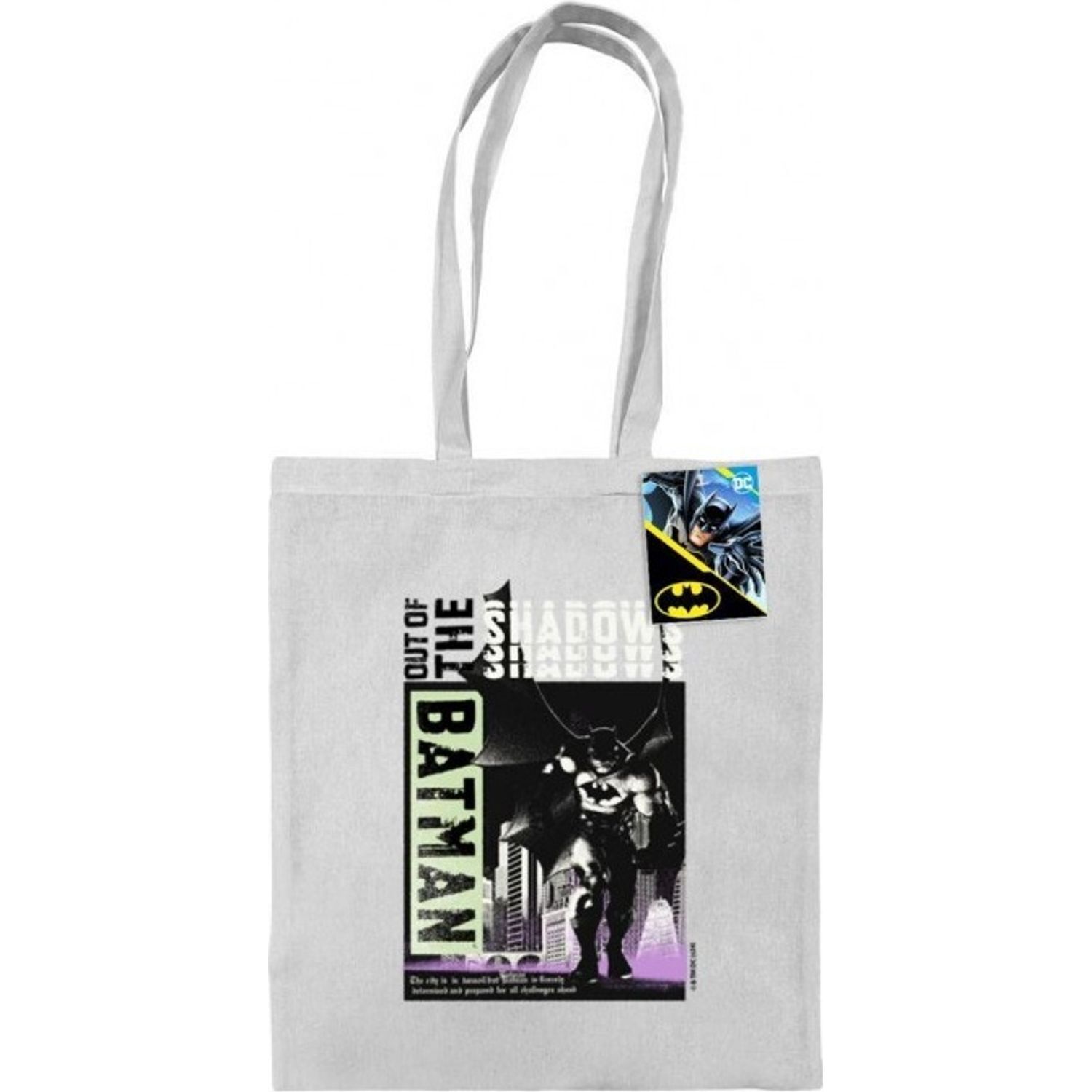 Batman Out Of The Shadows Tote Bag - Light Grey