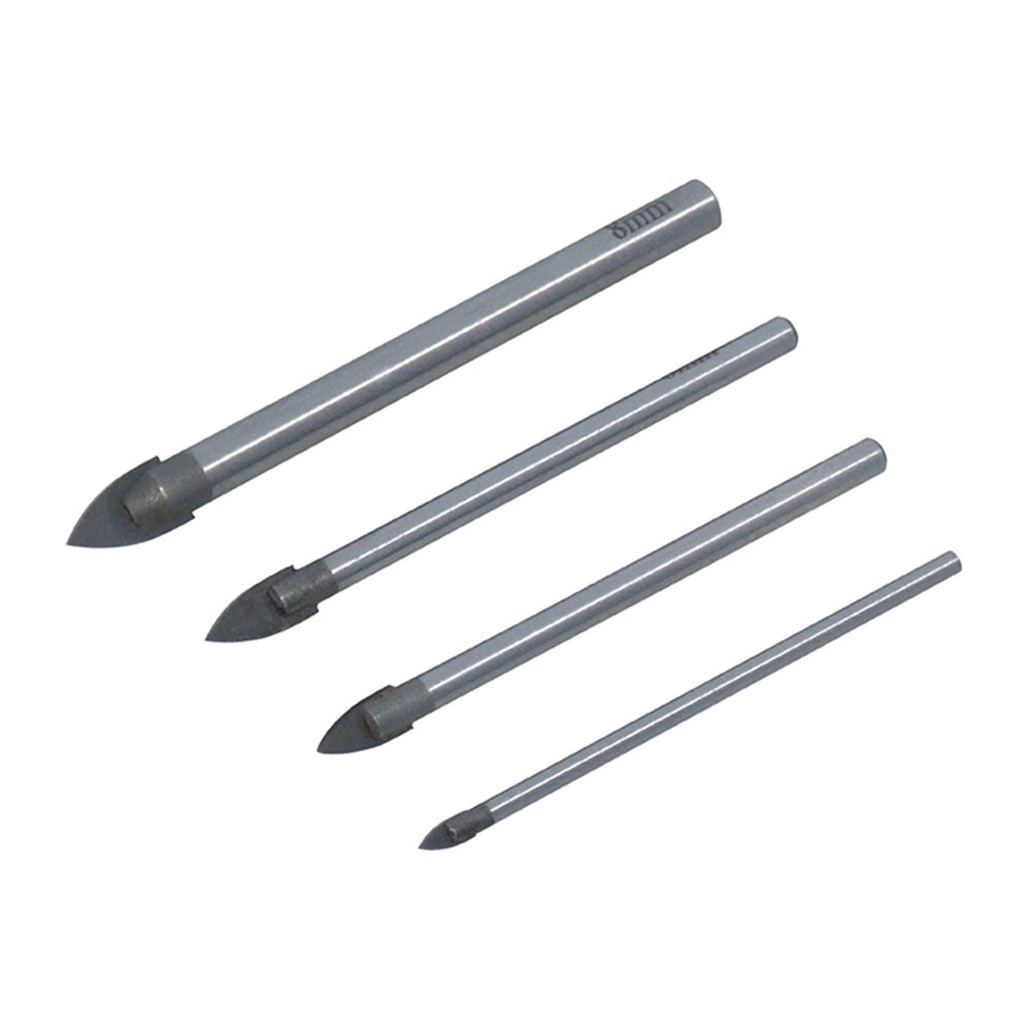 Amtech Glass & Mirror Drill Bit Set 4Pk - One Colour